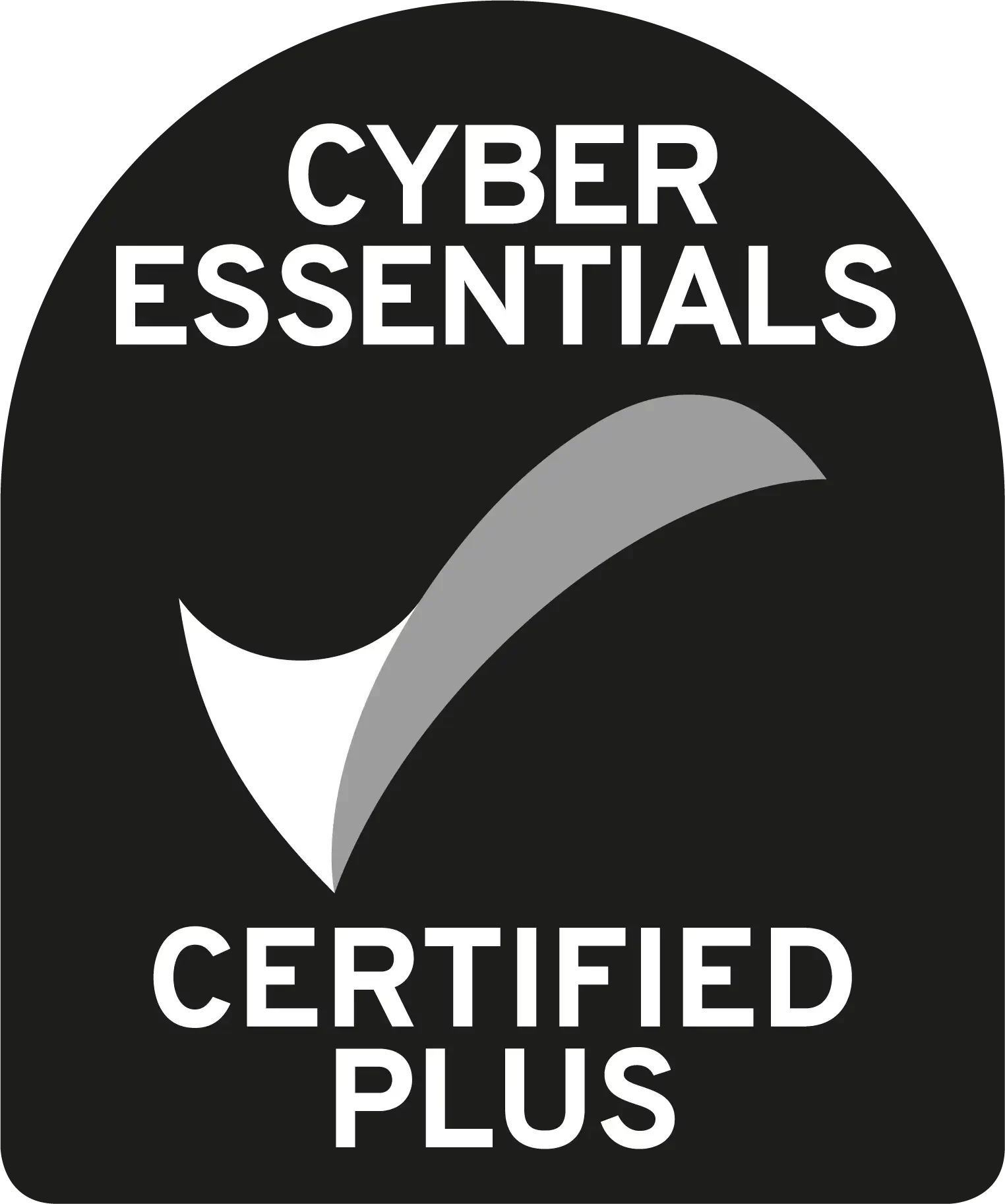 Cyberessentials certification mark plus bw