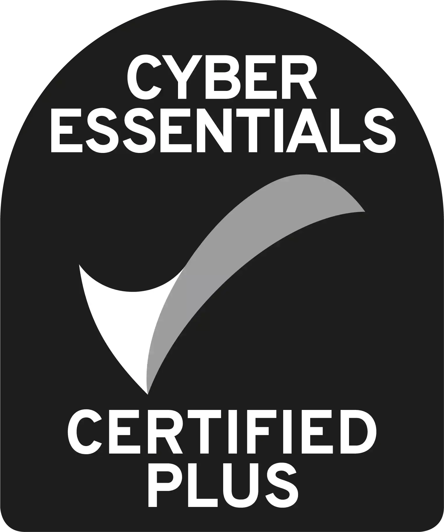 Cyberessentials certification mark plus bw