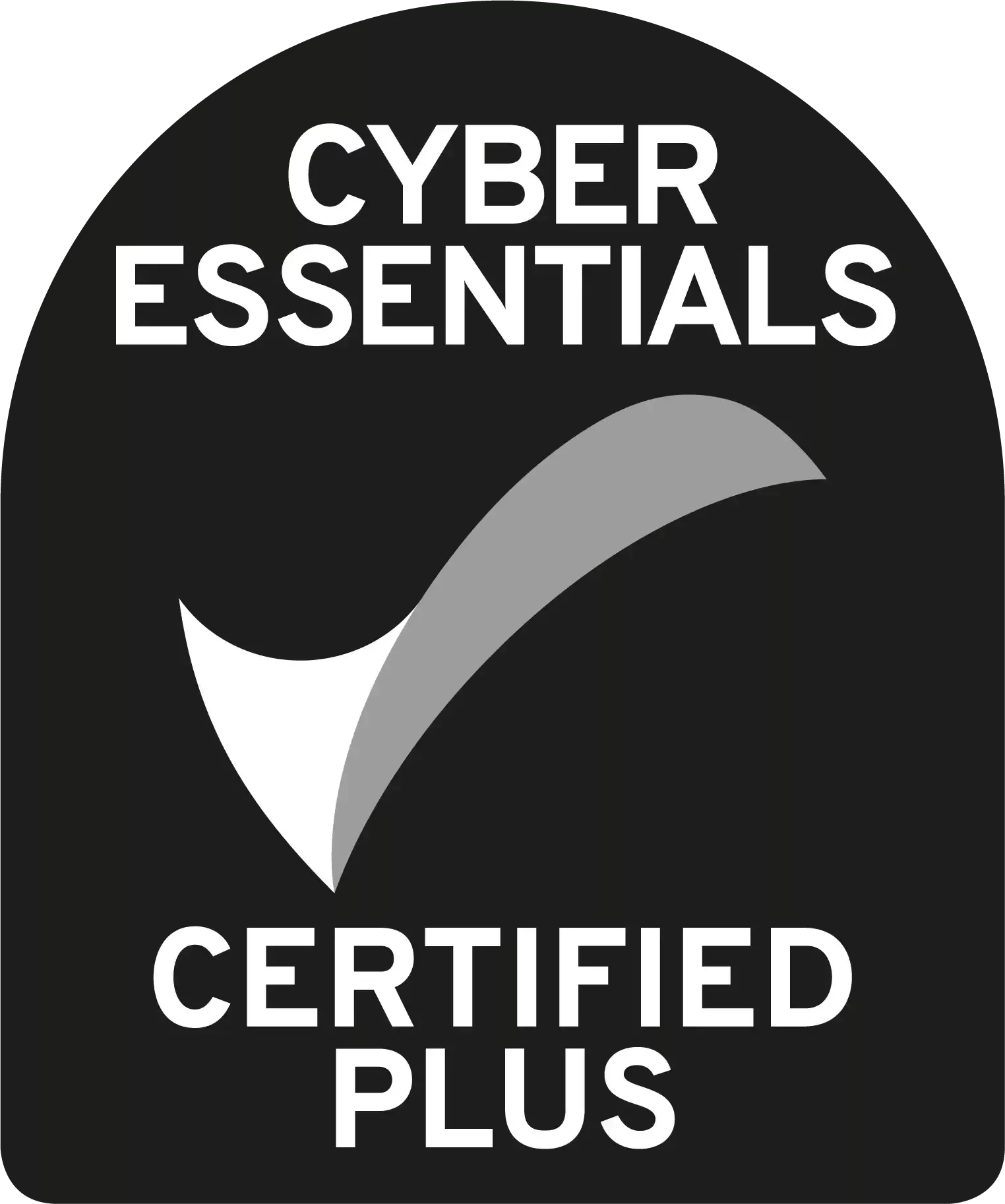 Cyberessentials certification mark plus bw
